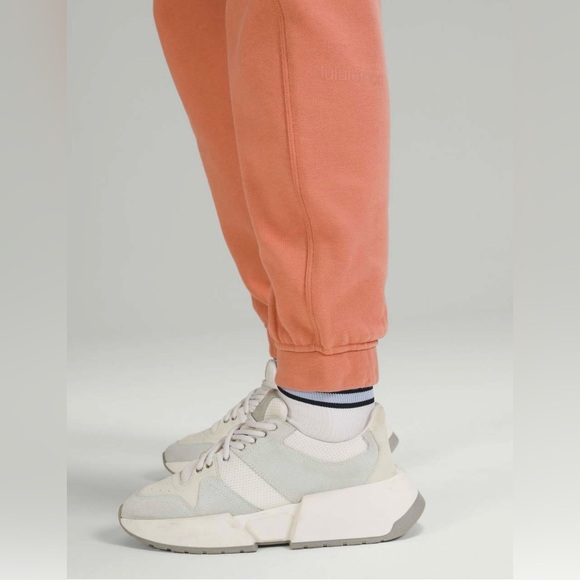 Lululemon Relaxed High Rise Cotton Joggers Pink Savannah Size 4 - Picture 6 of 14